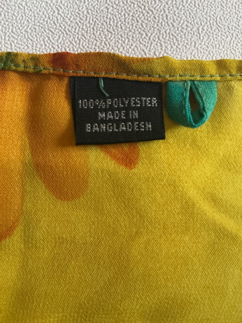 Sleeveless Yellow & Aqua Floral Maxi Dress with Scarf - Picture 13 of 13